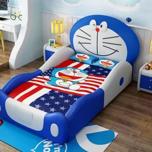 Giường ngủ cho bé trai Doraemon nhựa Hàn Quốc GHQ08