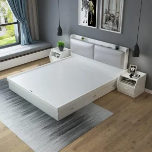 Giường ngủ kiểu bệt nhựa Hàn Quốc GHQ06