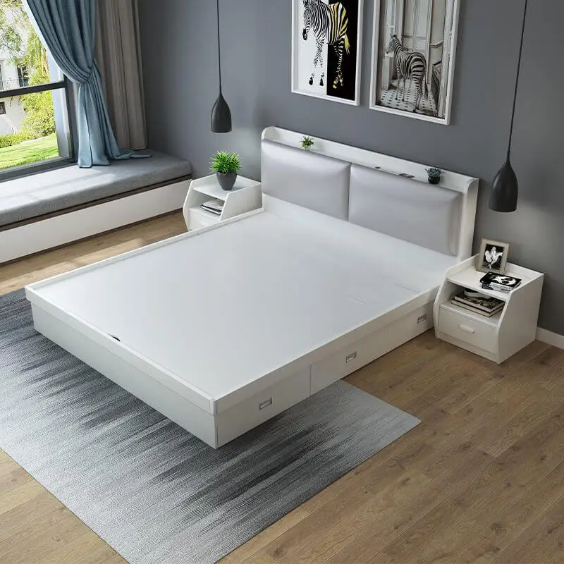 Giường ngủ kiểu bệt nhựa Hàn Quốc GHQ06