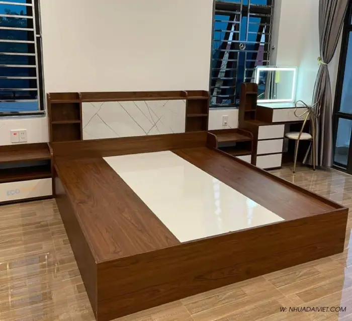 Giường ngủ nhựa Ecoplast cao cấp 1m8 x 2m GEC09