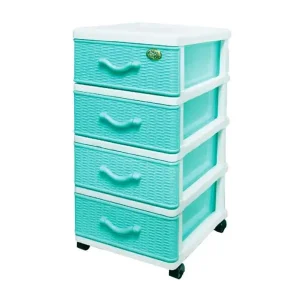 Mẫu tủ nhựa trẻ em Đại Đồng Tiến vân giả mây đan 4 tầng 4 ngăn