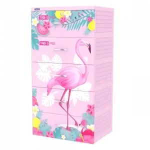 Tủ Nhựa trẻ em Duy Tân Tabi – S 5 Tầng Cò Hồng