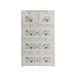Tủ nhựa Baby Việt Nhật 4 tầng in nhiều họa tiết