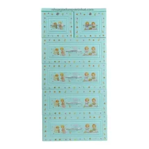 Tủ nhựa Baby Việt Nhật 5 tầng in nhiều họa tiết