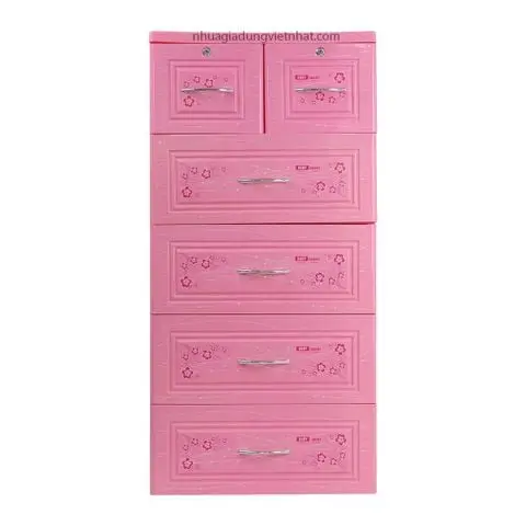 Tủ nhựa Baby Việt Nhật 5 tầng in nhiều họa tiết - Image 2