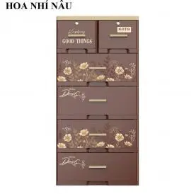 Alternative view of Tủ nhựa Kata 5 tầng 6 ngăn kéo nhiều màu sắc họa tiết