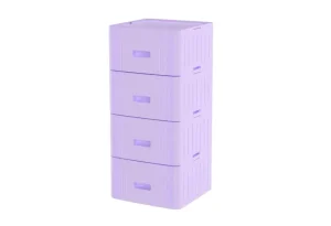 Tủ nhựa Lắp Ghép Matsu Lock Duy Tân 4 ngăn No.1610/4 tím