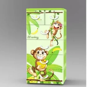 Tủ nhựa bé trai Đại Đồng Tiến cao cấp Nice T1220 Khỉ ôm chuối