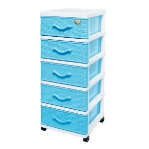 Tủ nhựa cho bé Đại Đồng Tiến vân giả mây đan 5 ngăn 5 tầng