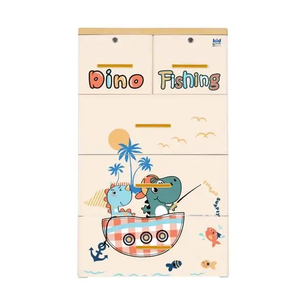 Tủ nhựa cho bé Qui Phúc KID 4 tầng nhiều màu sắc