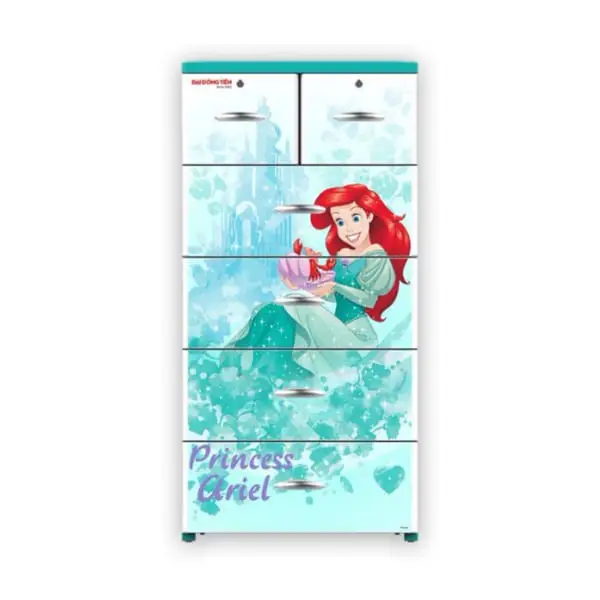 Tủ nhựa cho bé gái Đại Đồng Tiến công chúa Princes Ariel