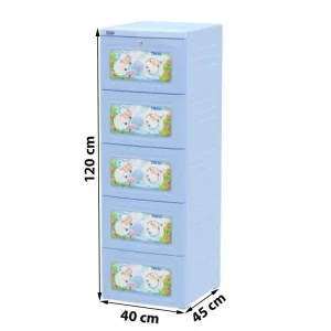 Tủ nhựa cho bé trai - gái Tano Duy Tân 5 tầng đủ màu sắc