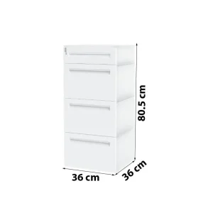 Tủ nhựa đựng đồ Homi Duy Tân 4 ngăn 3L 1N