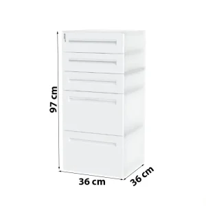 Tủ nhựa đựng đồ Homi Duy Tân 5 ngăn