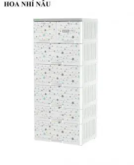 Tủ nhựa đựng đồ Kata Duy Tân 6 tầng 7 ngăn kéo nhiều màu sắc họa tiết - Ảnh 4
