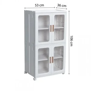 Tủ nhựa gấp Song Long size L 2 tầng 4096