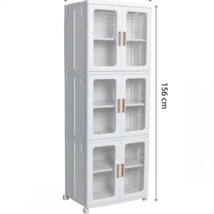 Tủ nhựa gấp Song Long size L 3 tầng 4096