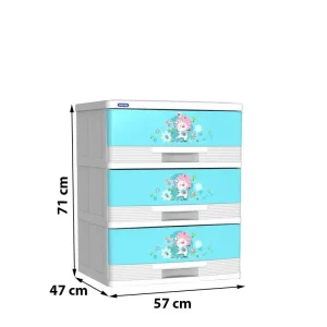 Alternative view of Tủ nhựa quần áo Đại Kiểu Duy Tân 3 ngăn nhiều màu
