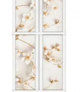 Alternative view of Tủ nhựa quần áo Duy Tân Wing L 2 cửa 1 ngăn kéo nhiều màu sắc – họa tiết