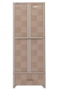 Tủ nhựa quần áo Duy Tân Wing L 2 cửa 1 ngăn kéo nhiều màu sắc – họa tiết hoa trắng