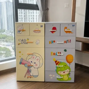 Tủ nhựa quần áo Qui Phúc AE 5 tầng nhiều họa tiết