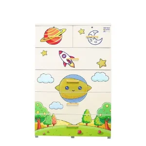 Tủ nhựa quần áo Qui Phúc DELI MAX 5 tầng
