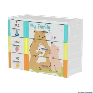 Tủ nhựa quần áo Shino Duy Tân 3 tầng 6 ngăn kéo