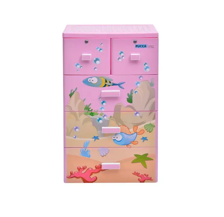 Tủ nhựa quần áo Song Long 4 tầng 5 ngăn kéo nhiều màu sắc