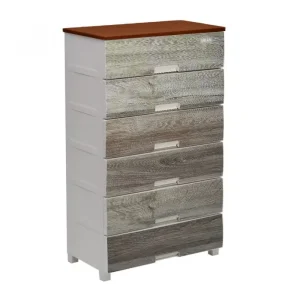 Tủ nhựa quần áo Song Long Milan 6 tầng nhiều màu sắc