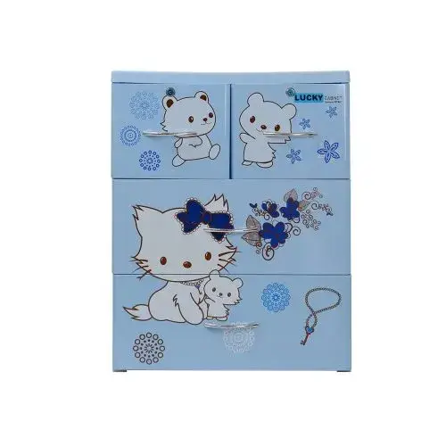 Tủ nhựa quần áo Việt Nhật Lucky lớn 3 tầng nhiều màu sắc họa tiết
