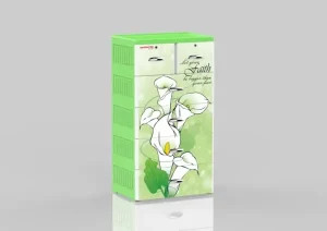 Tủ nhựa trẻ em Đại Đồng Tiến cao cấp Royal hoa quỳnh xanh