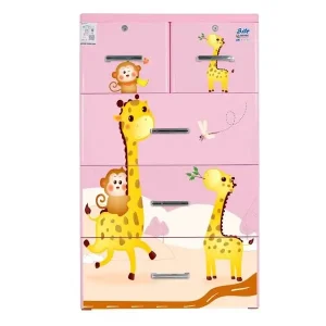 Tủ nhựa trẻ em Qui Phúc BITE 4 tầng nhiều họa tiết