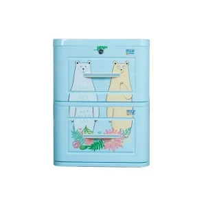 Tủ nhựa trẻ em Qui Phúc LUCKY 2 tầng nhiều màu sắc