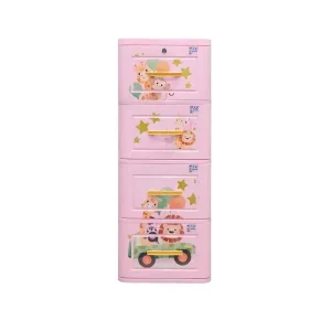 Tủ nhựa trẻ em Qui Phúc LUCKY 4 tầng nhiều màu sắc