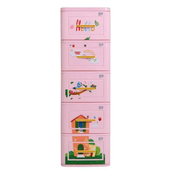 Tủ nhựa trẻ em Qui Phúc LUCKY 5 tầng nhiều màu sắc