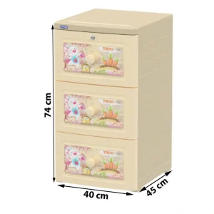Tủ nhựa trẻ em Tano Duy Tân 3 tầng đủ màu sắc