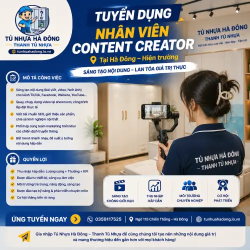 tuyển dụng nhân viên social media content creator