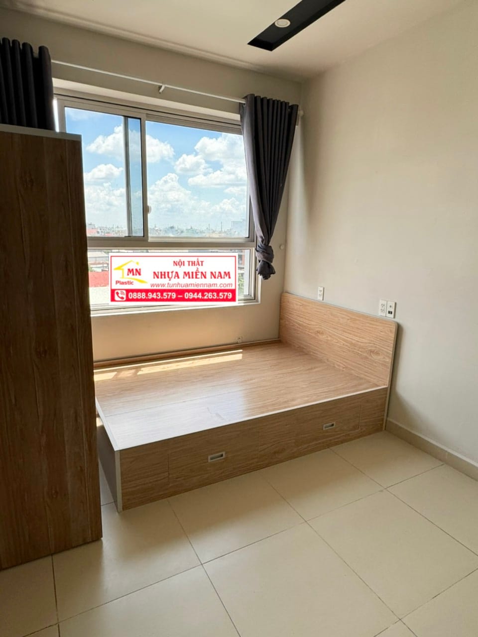 Giường ngủ nhựa Đài Loan Chinhuei hiện đại HĐ-GCH67