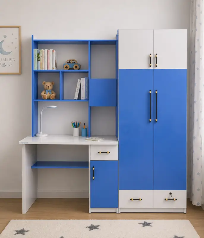 Bàn học kèm tủ quần áo nhựa Vincoplast BHV18