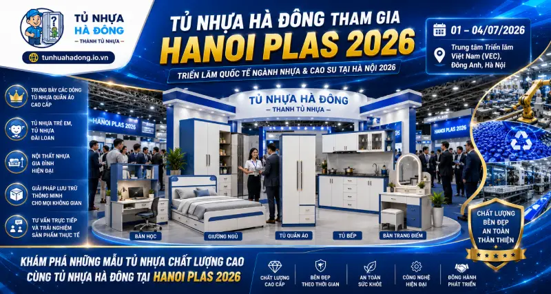 Tủ Nhựa Hà Đông Tham Gia Triển Lãm Quốc Tế Ngành Nhựa & Cao Su Hà Nội