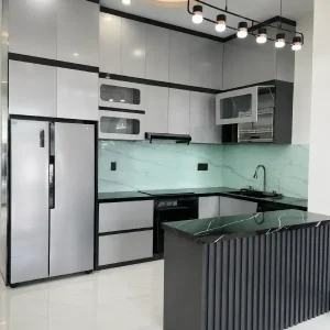 Tủ bếp nhựa Chin Huei Plus cánh phủ Acrylic HĐ–TBC12