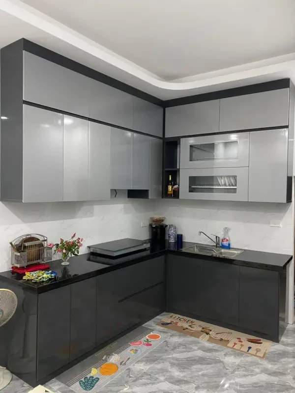 Tủ bếp nhựa Chin Huei Plus chữ L HĐ–TBC05