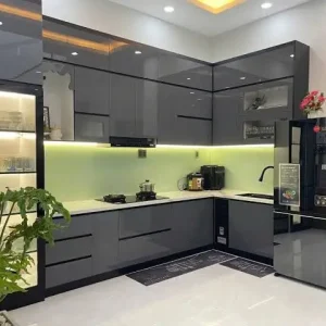 Tủ bếp nhựa Chin Huei Plus kèm tủ rượu HĐ–TBC11