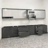 Tủ bếp nhựa Ecoplast cánh lật hiện đại HĐ - TBE12