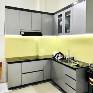 Tủ bếp nhựa Ecoplast chữ L HĐ - TBE20