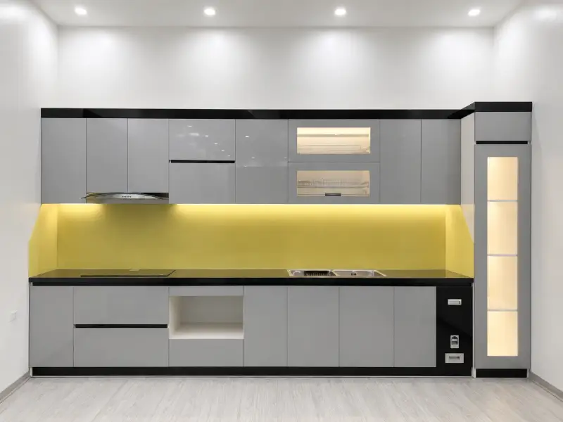 Tủ bếp nhựa Vincoplast chữ I HĐ - TBV08