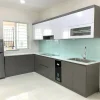 Tủ bếp nhựa Vincoplast chữ L tối giản HĐ - TBV04
