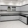 Tủ bếp nhựa Vincoplast chữ L tone xám HĐ - TBV05