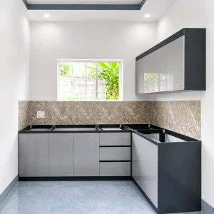 Tủ bếp nhựa Vincoplast tối giản HĐ - TBV23