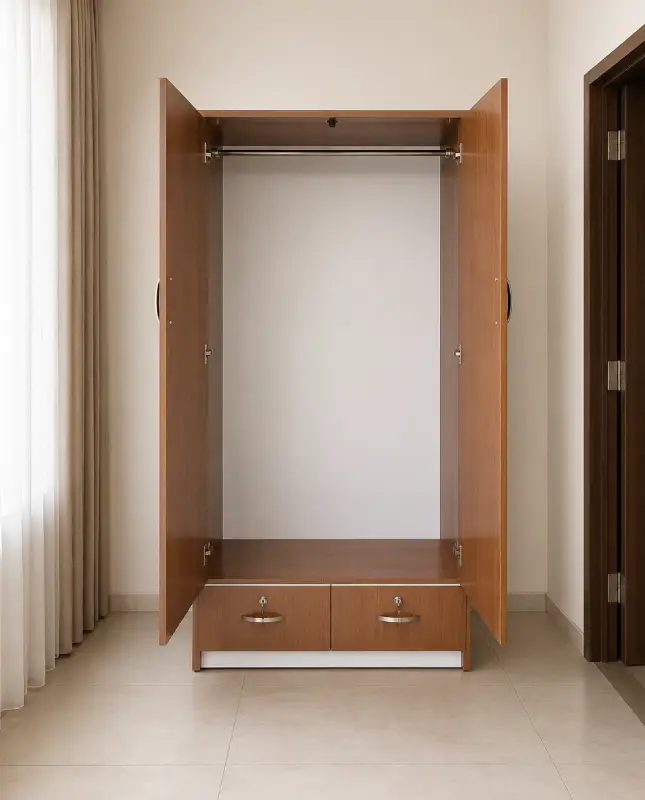 Tủ nhựa quần áo 2 cánh vân gỗ Chin Huei HĐ – TA05